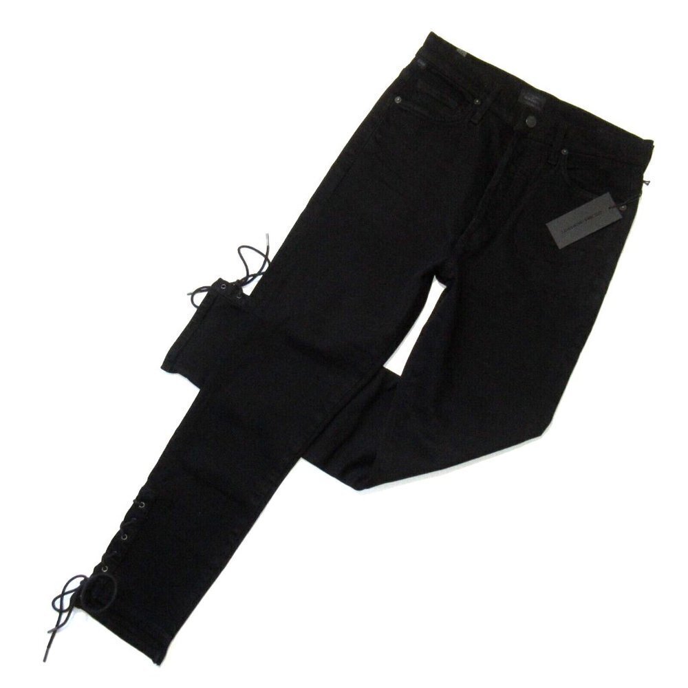 NWT Citizens of Humanity Olivia Lace Ankle in Black High Rise Slim Jeans 27